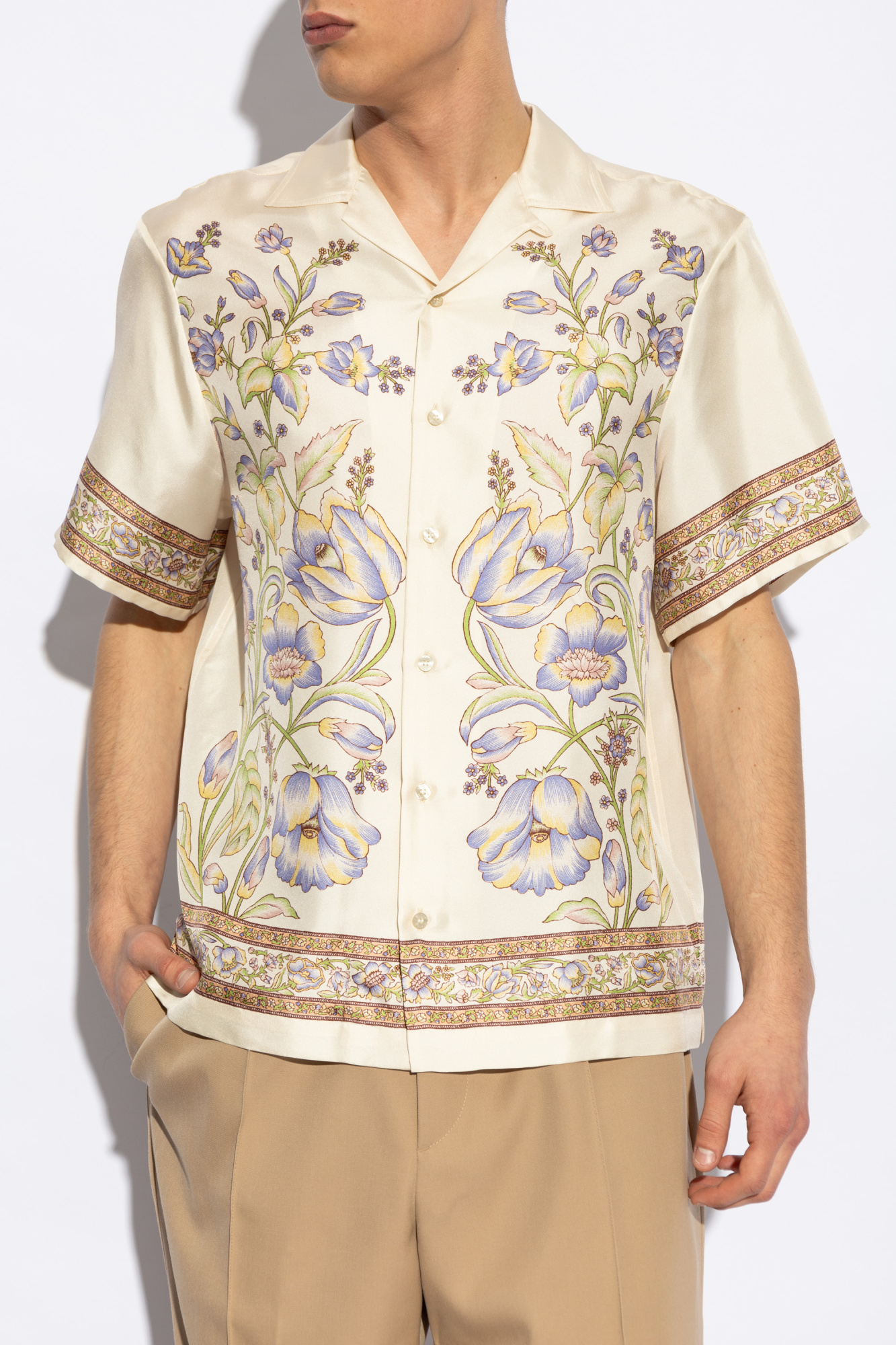 Etro Silk shirt with floral motif | Men's Clothing | Vitkac